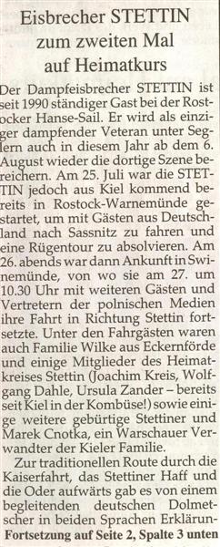 Bericht über Eisbrecher